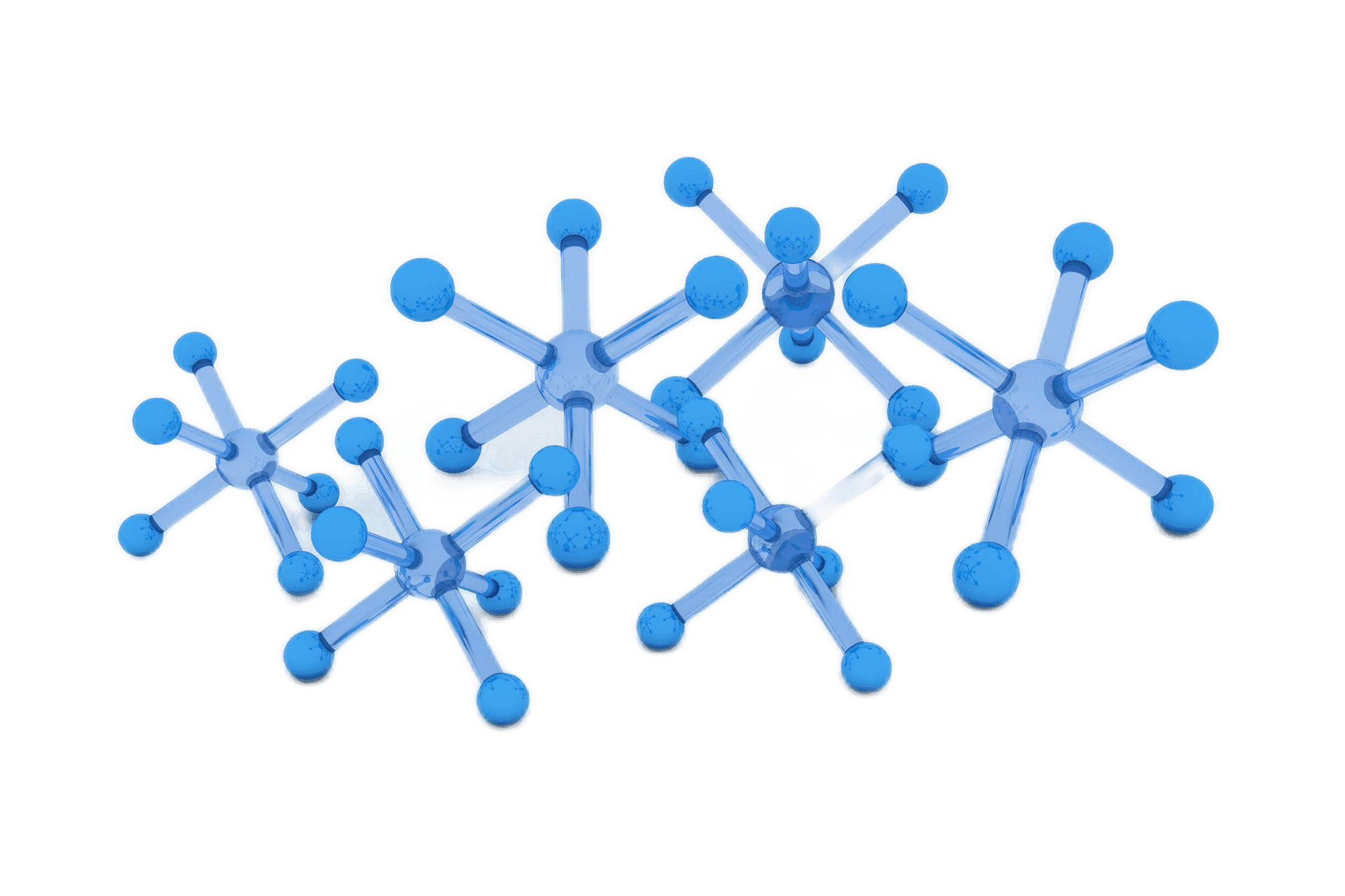 Background image of atoms model